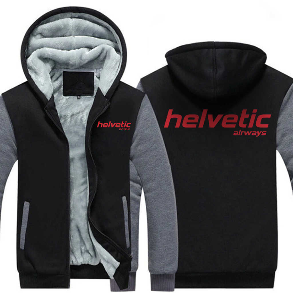 HELVETIC AIRLINES  JACKETS FLEECE SWEATSHIRT