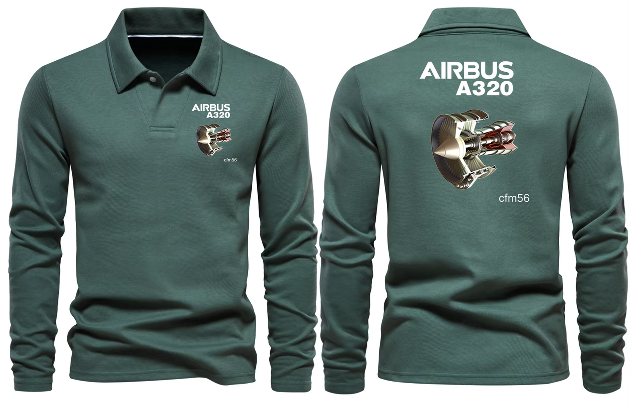 AIRBUS A320 CFM56 LONG SLEEVE  POLO