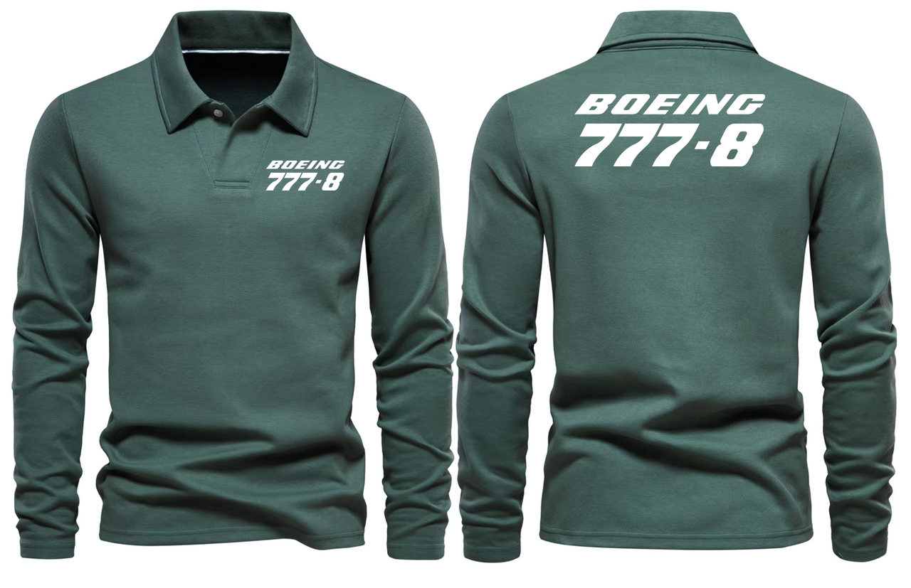 BOEING 777-8  LONG SLEEVE  POLO