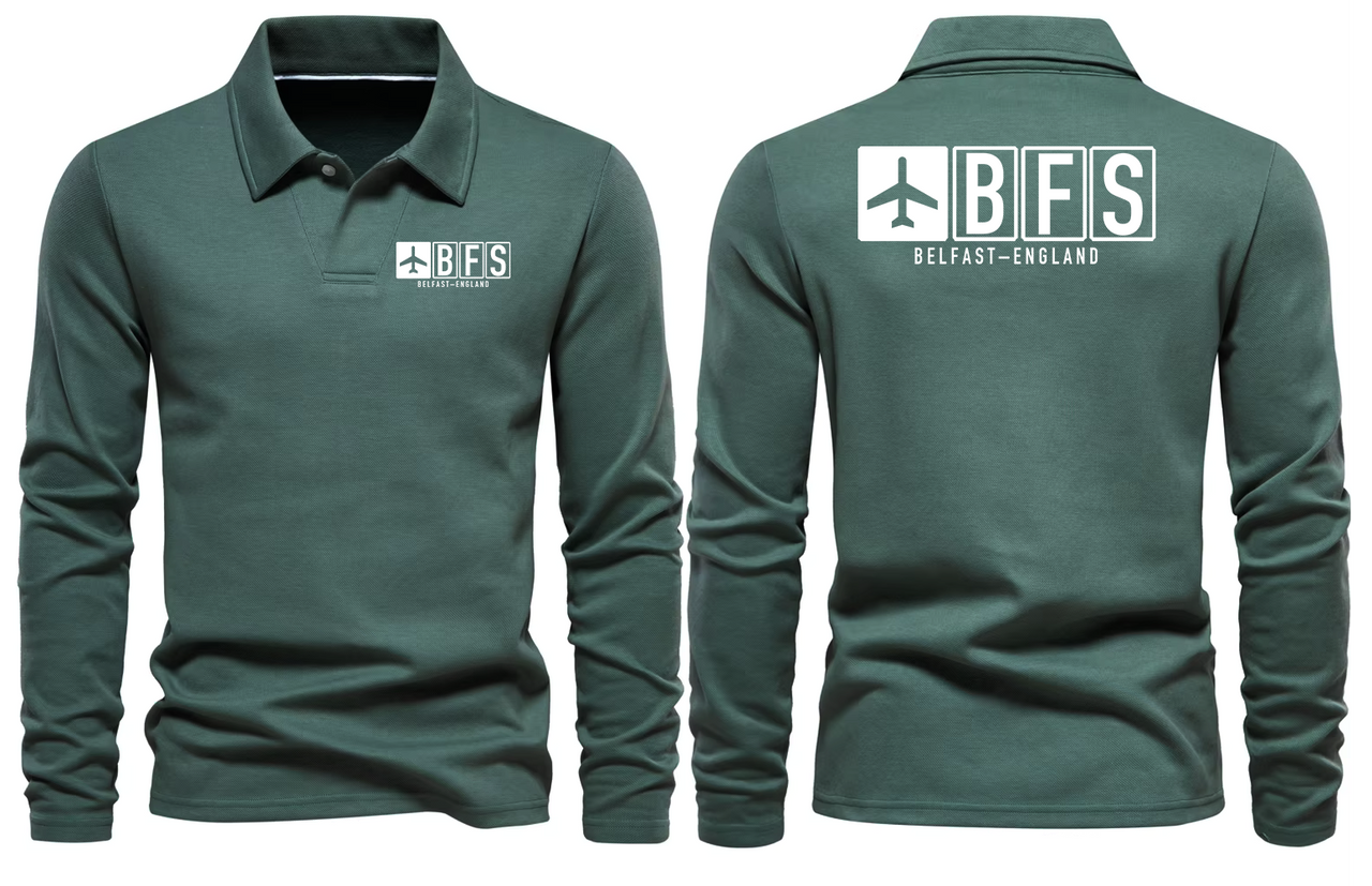 BFS AIRPORT LONG SLEEVE POLO