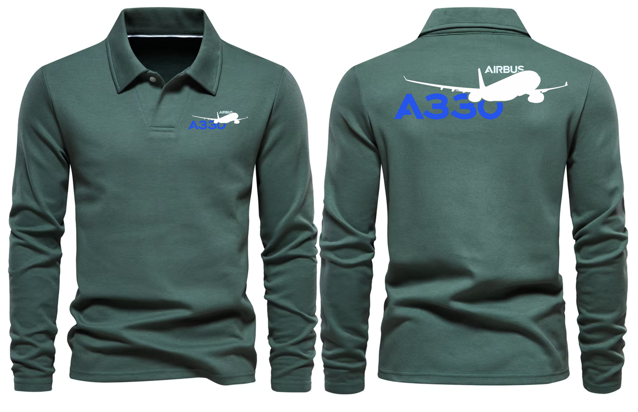 AIRBUS A330 LONG SLEEVE  POLO