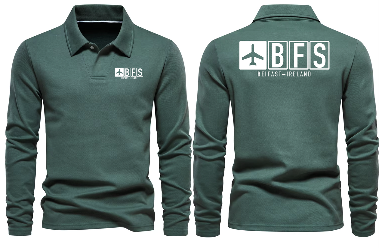 BFS AIRPORT LONG SLEEVE POLO
