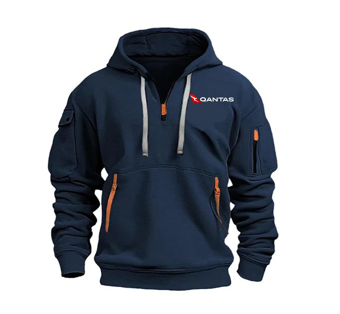 QANTAS AIRLINE HOODED JACKET PULLOVER