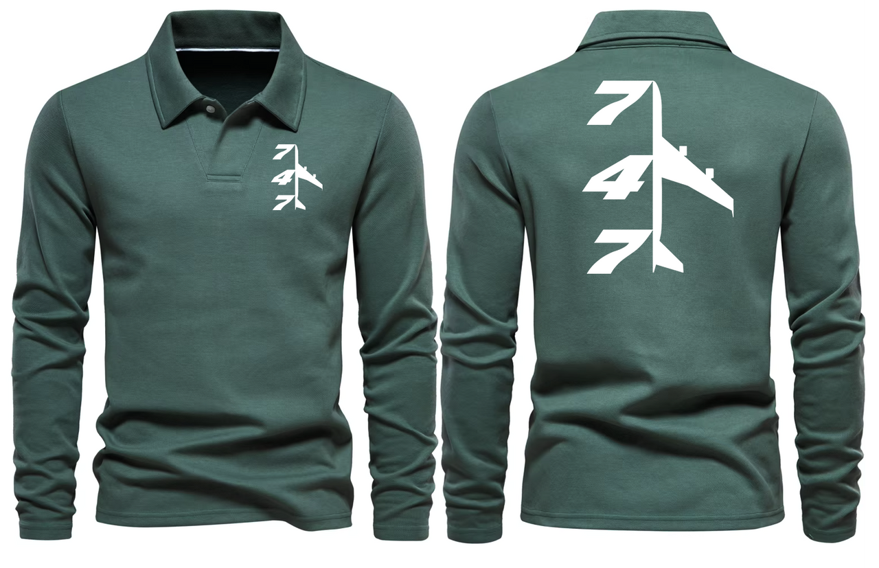 BOEING 747  LONG SLEEVE  POLO
