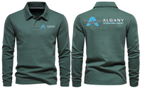 Thumbnail for AER ALBANY AIRPORT LONG SLEEVE  POLO
