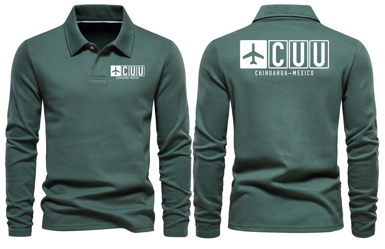 CUU AIRPORT LONG SLEEVE POLO