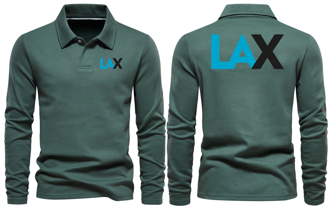 LAX AIRPORT LONG SLEEVE  POLO