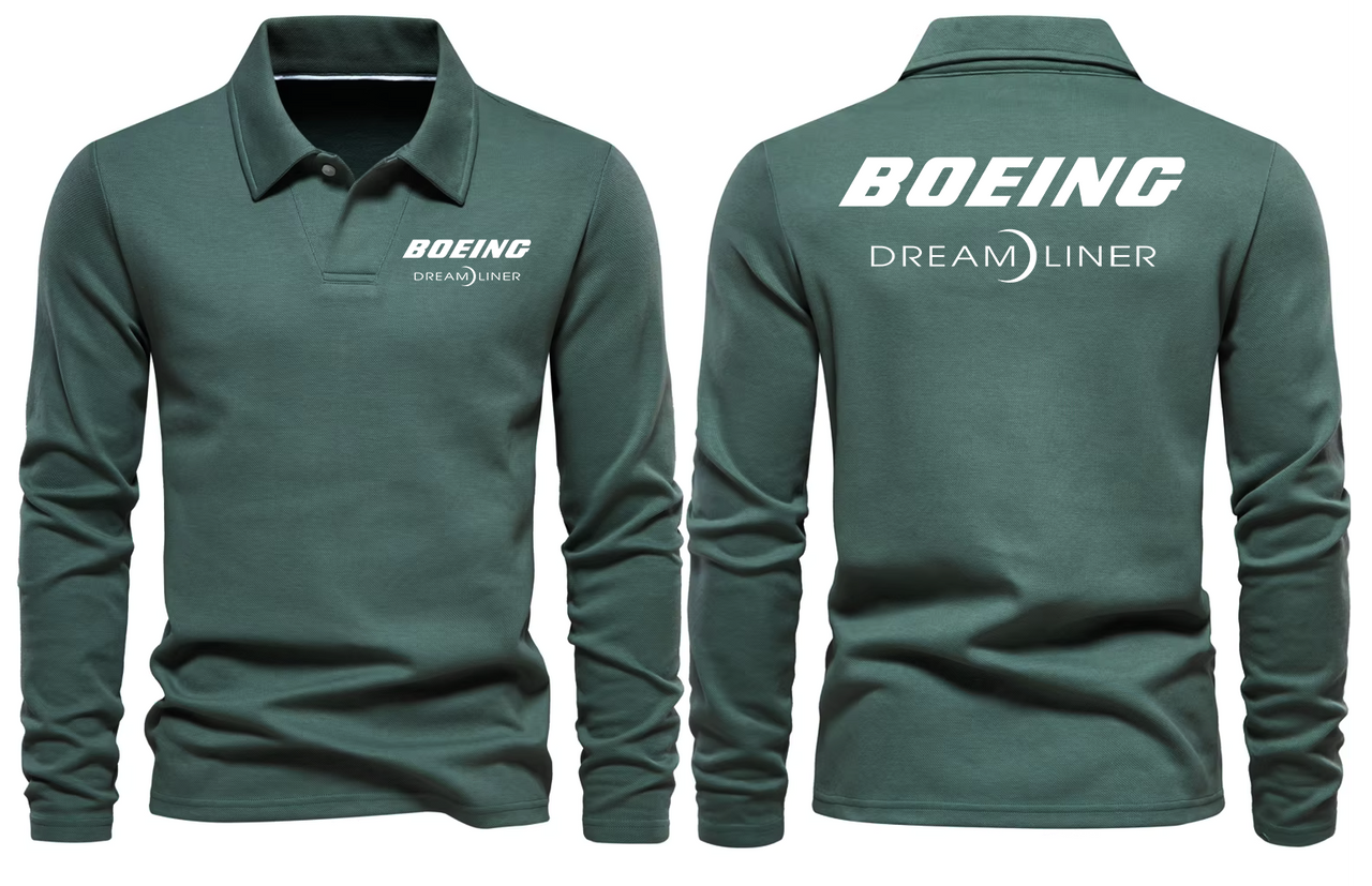 BOEING DREAM LINER  LONG SLEEVE  POLO