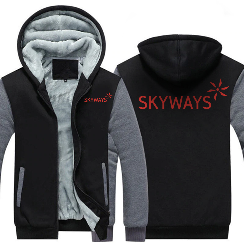 SKY WAYS AIRLINES JACKETS FLEECE SWEATSHIRT