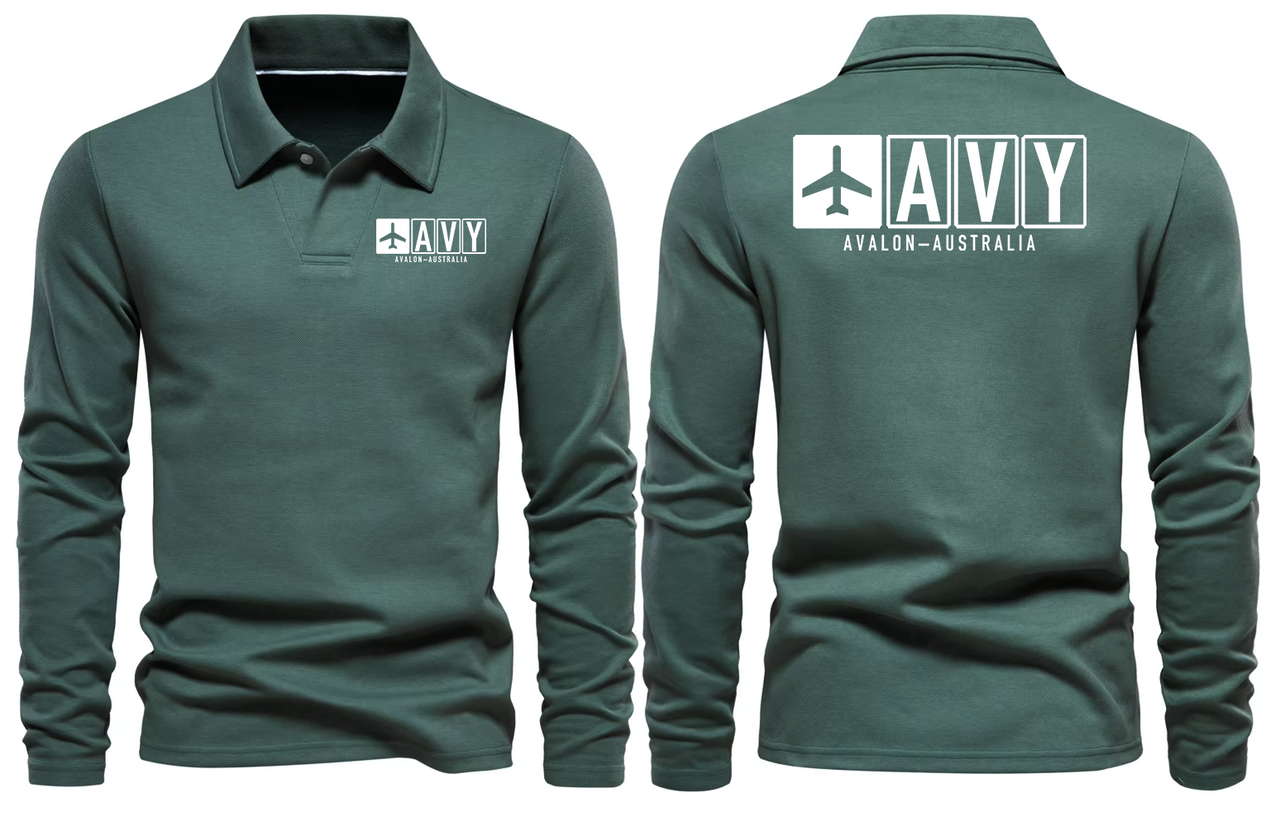 AVY AIRPORT LONG SLEEVE POLO