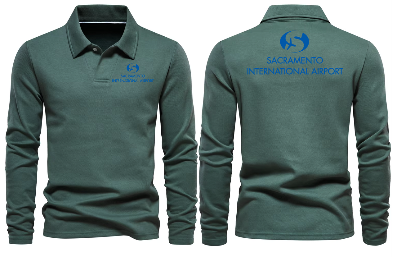 SACRAMENTO AIRPORT LONG SLEEVE  POLO