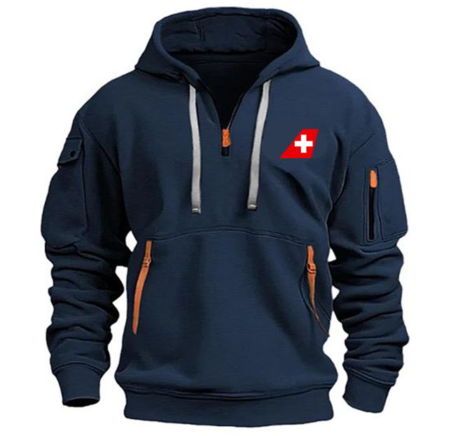 SWISS AIRLINE HOODED JACKET PULLOVER