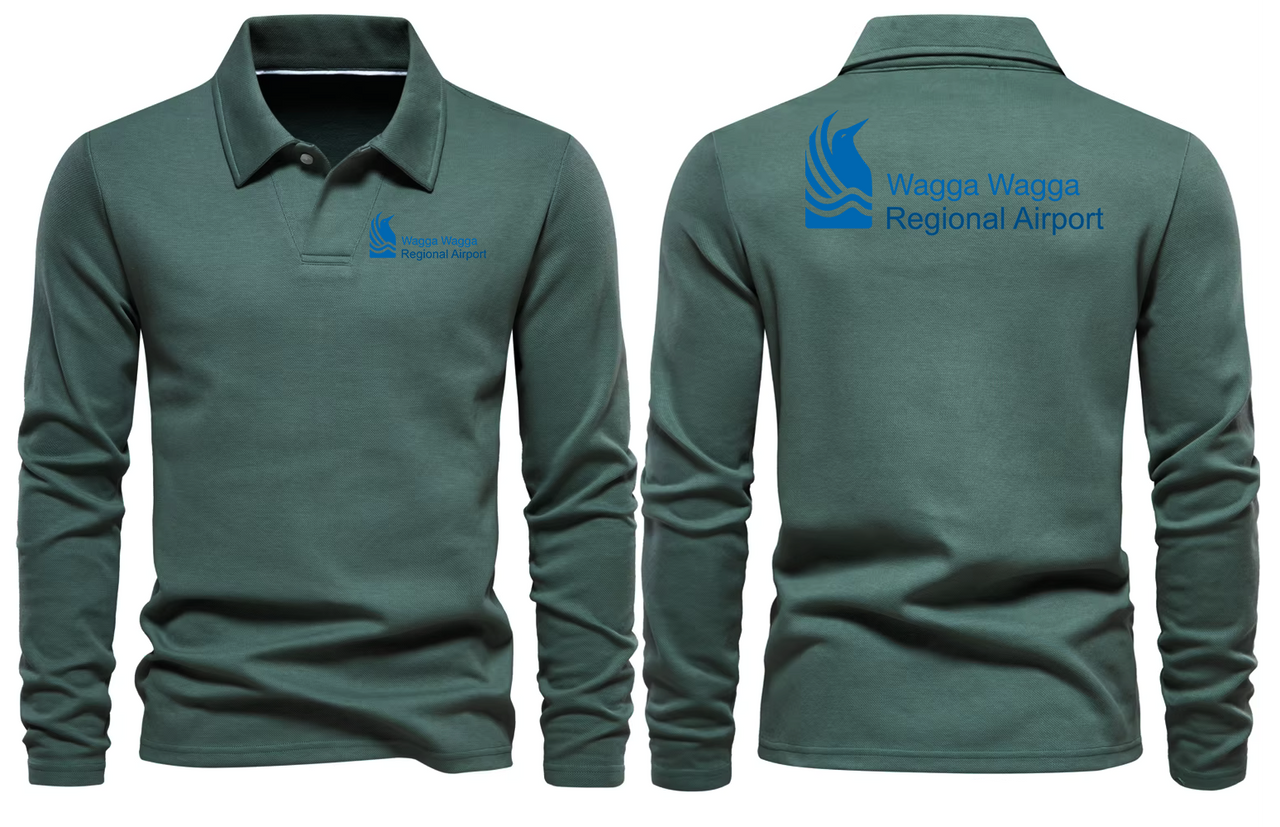 WAGGA AIRPORT LONG SLEEVE  POLO