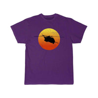 Thumbnail for CH53 Super Stallion Silhouette Sunset Helicopterch T-SHIRT THE AV8R