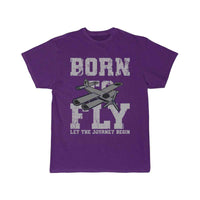 Thumbnail for Born To Fly Pilot Giftidea T-SHIRT THE AV8R