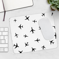 Thumbnail for AIRPLANES BLACK  -  MOUSE PAD Printify