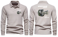 Thumbnail for BOEING 747 GENX LONG SLEEVE  POLO