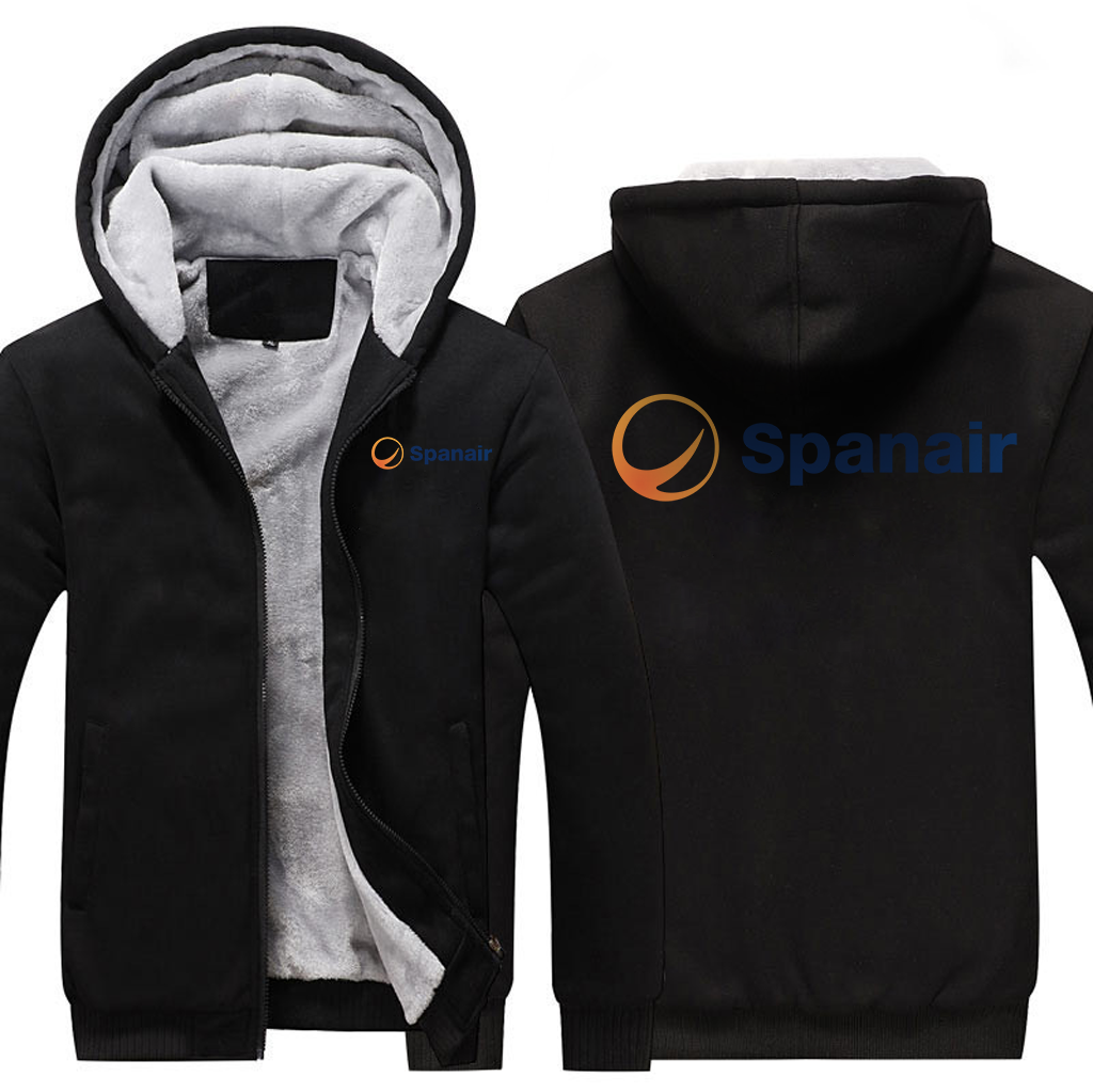 SPAN AIRLINES JACKETS FLEECE SWEATSHIRT