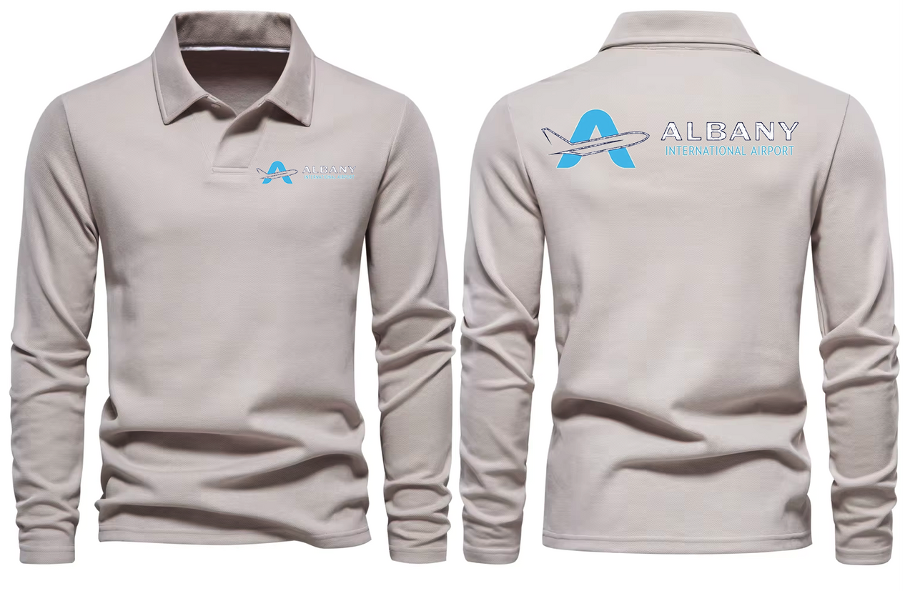 AER ALBANY AIRPORT LONG SLEEVE  POLO