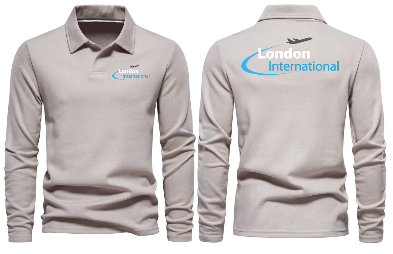 LONDON AIRPORT LONG SLEEVE  POLO