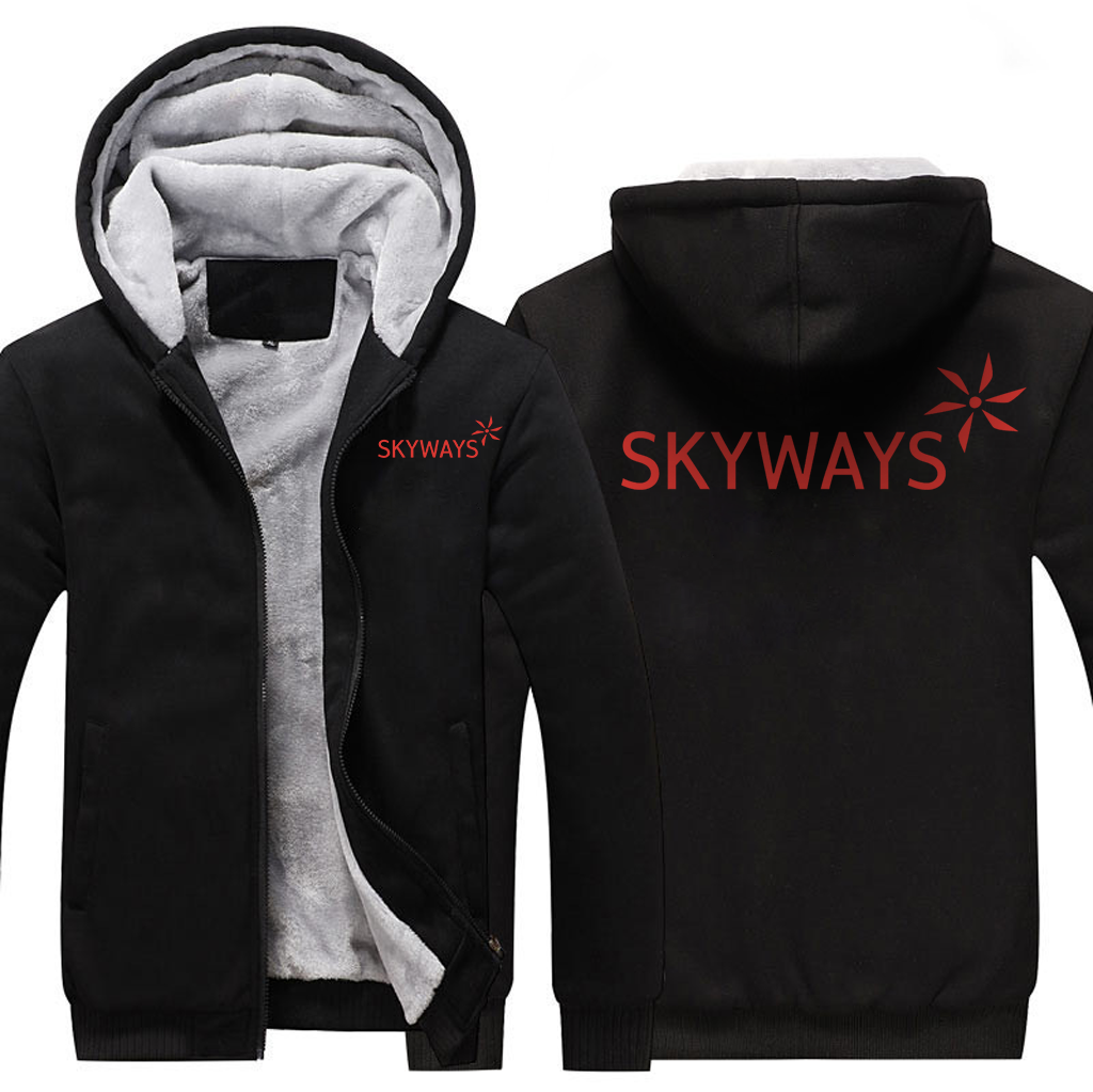 SKY WAYS AIRLINES JACKETS FLEECE SWEATSHIRT