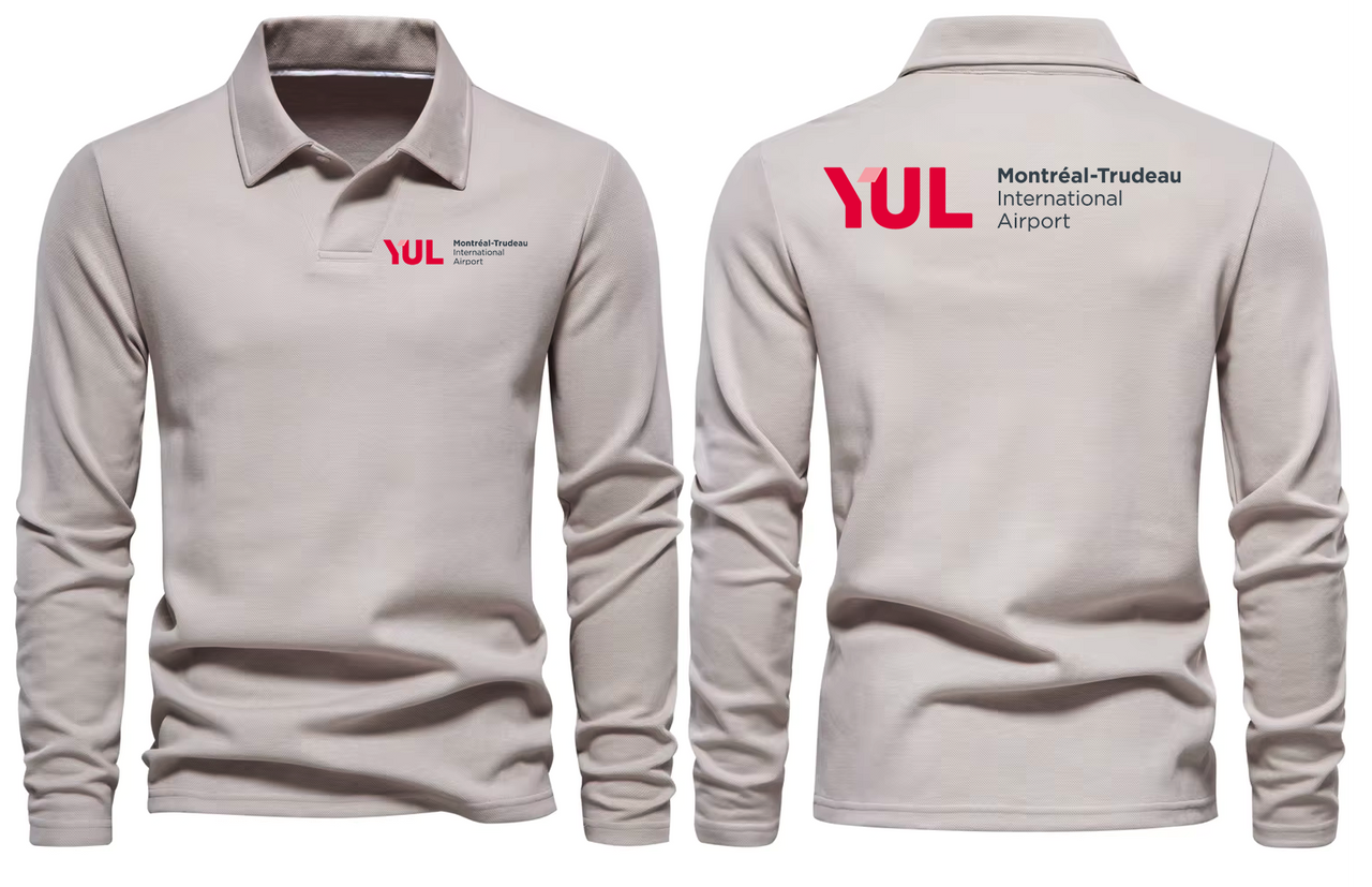 YUL AIRPORT LONG SLEEVE  POLO