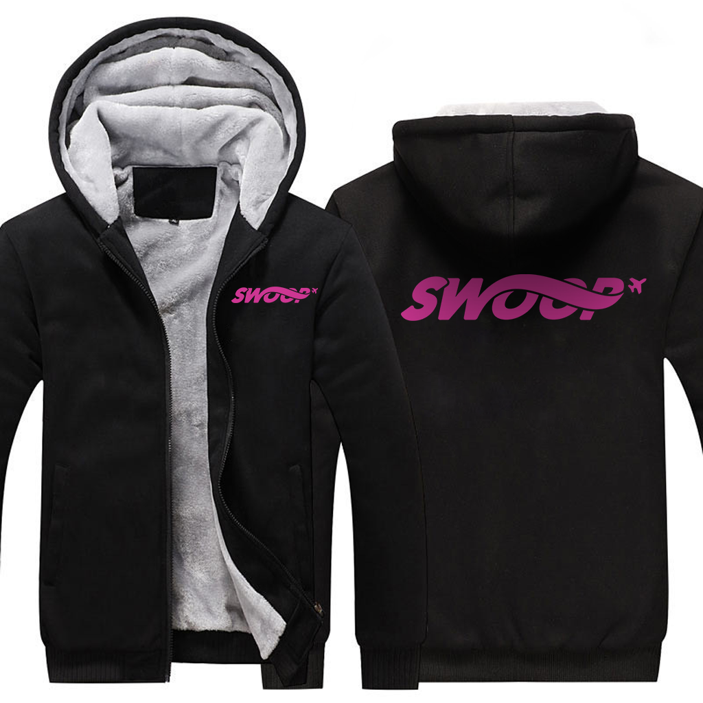 SWOOP AIRLINES  JACKETS FLEECE SWEATSHIRT