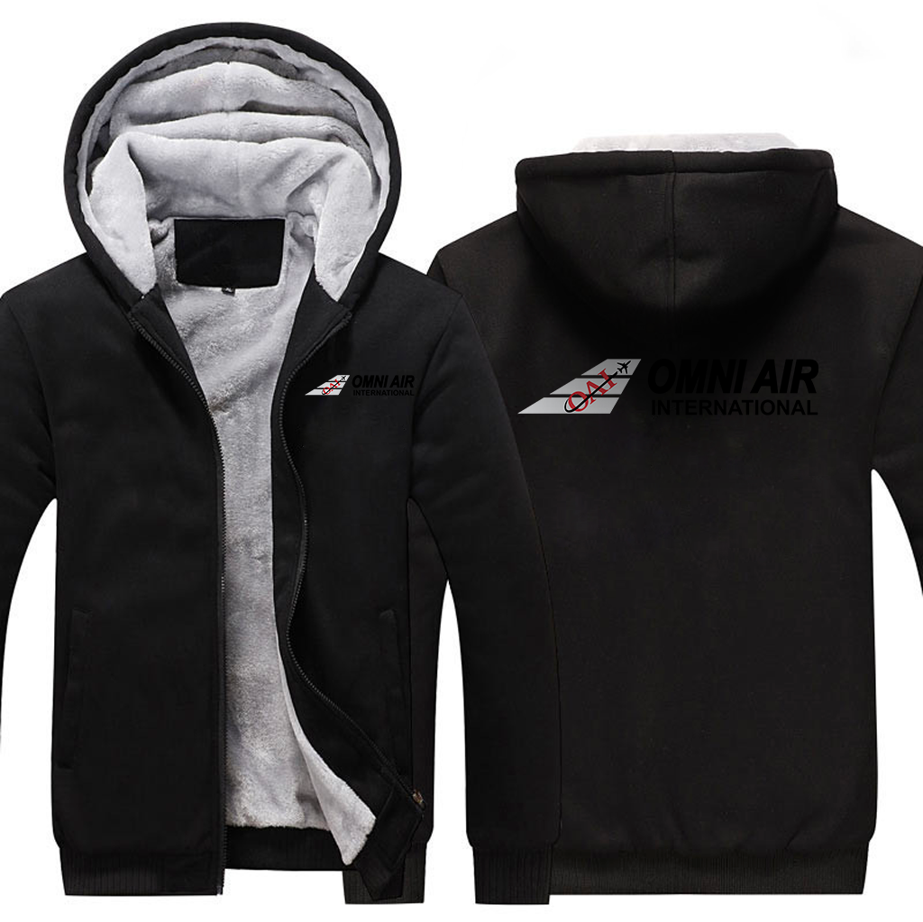 OMNI AIRLINES  JACKETS FLEECE SWEATSHIRT