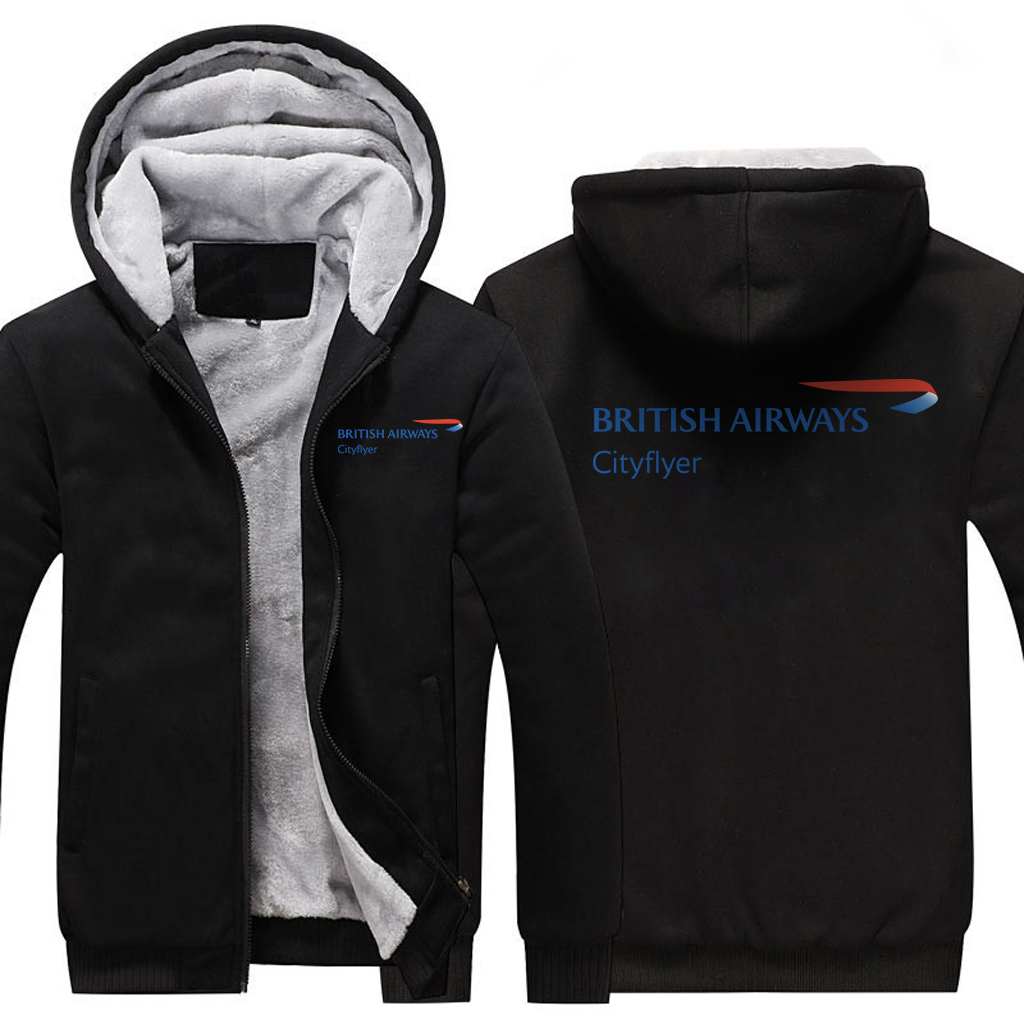 BRITISH CITYFLYER AIRLINES JACKETS FLEECE SWEATSHIRT