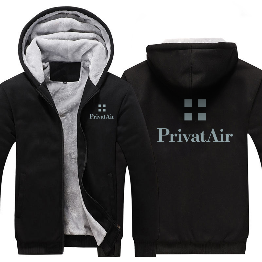 PRIVAT AIR AIRLINES  JACKETS FLEECE SWEATSHIRT