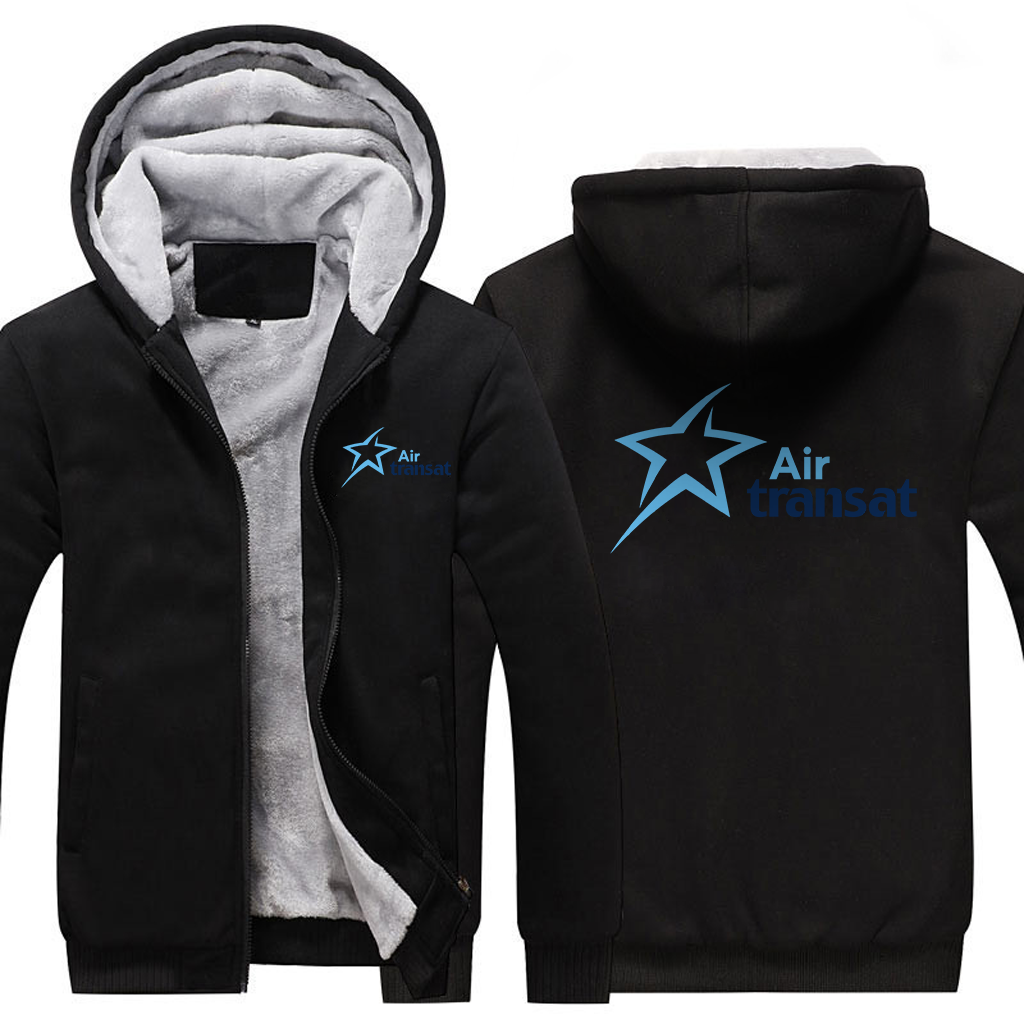 TRANSAT AIRLINES JACKETS FLEECE SWEATSHIRT