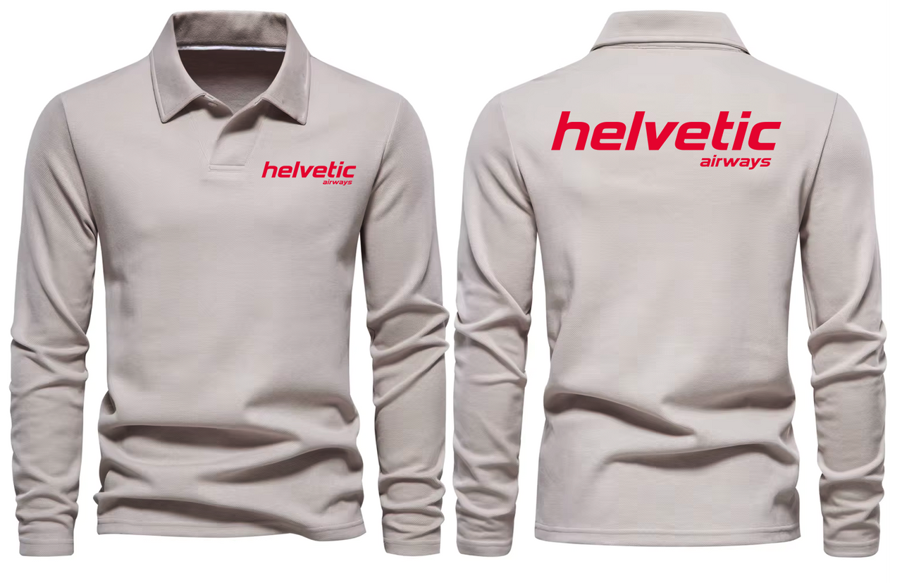 HELVETIC AIRLINES LONG SLEEVE  POLO