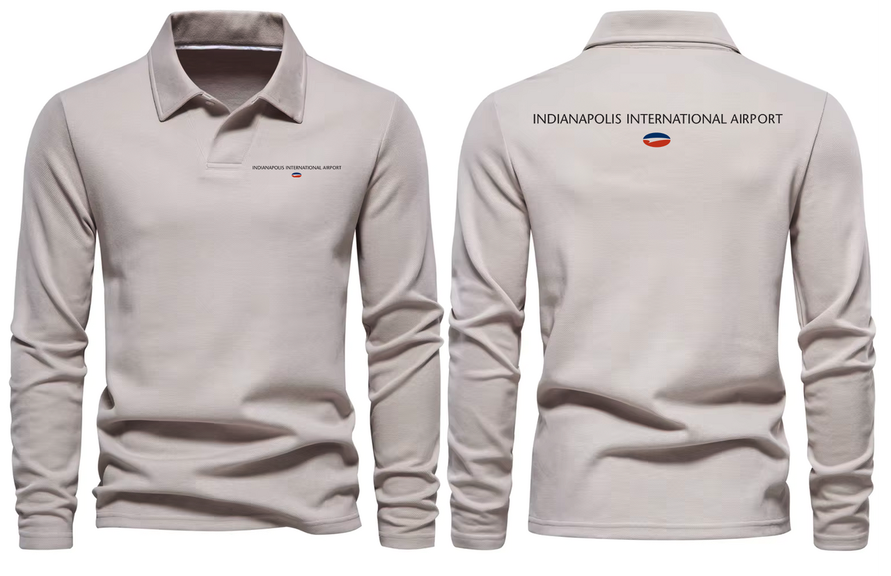 INDIANPOLIS AIRPORT LONG SLEEVE  POLO