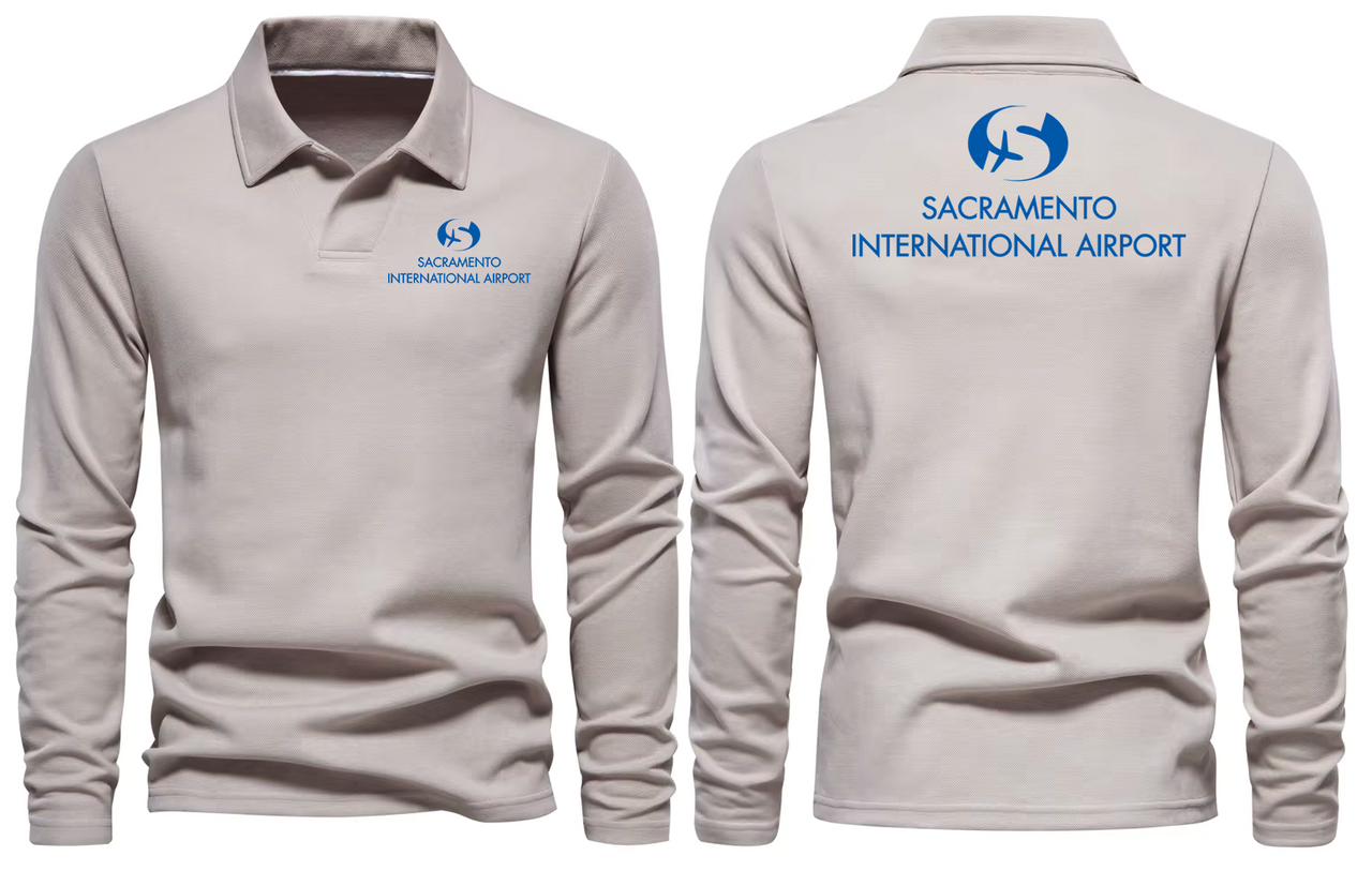SACRAMENTO AIRPORT LONG SLEEVE  POLO