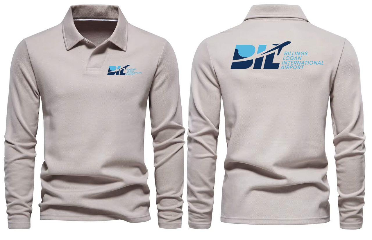 BIL AIRPORT LONG SLEEVE  POLO