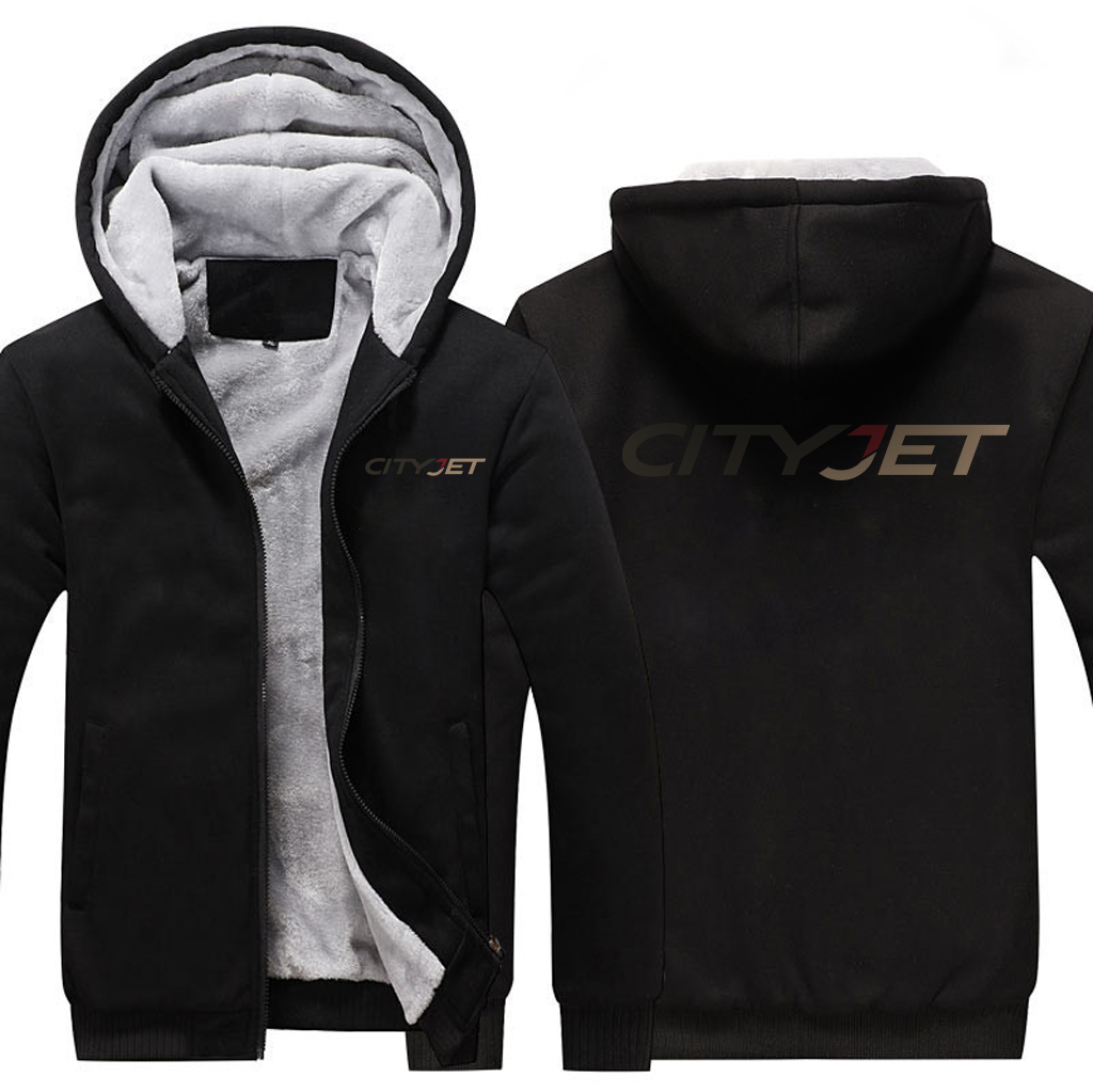 CITYJET AIRLINES JACKETS FLEECE SWEATSHIRT