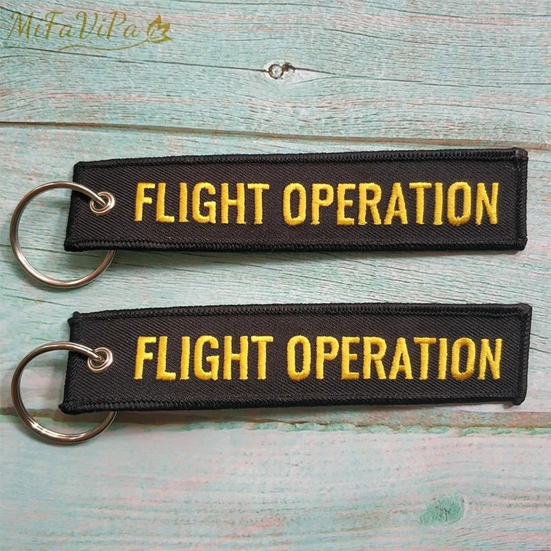 50 PCS BOEING FLIGHT OPERATION EMBROIDERY KEY CHAIN - PILOTSX