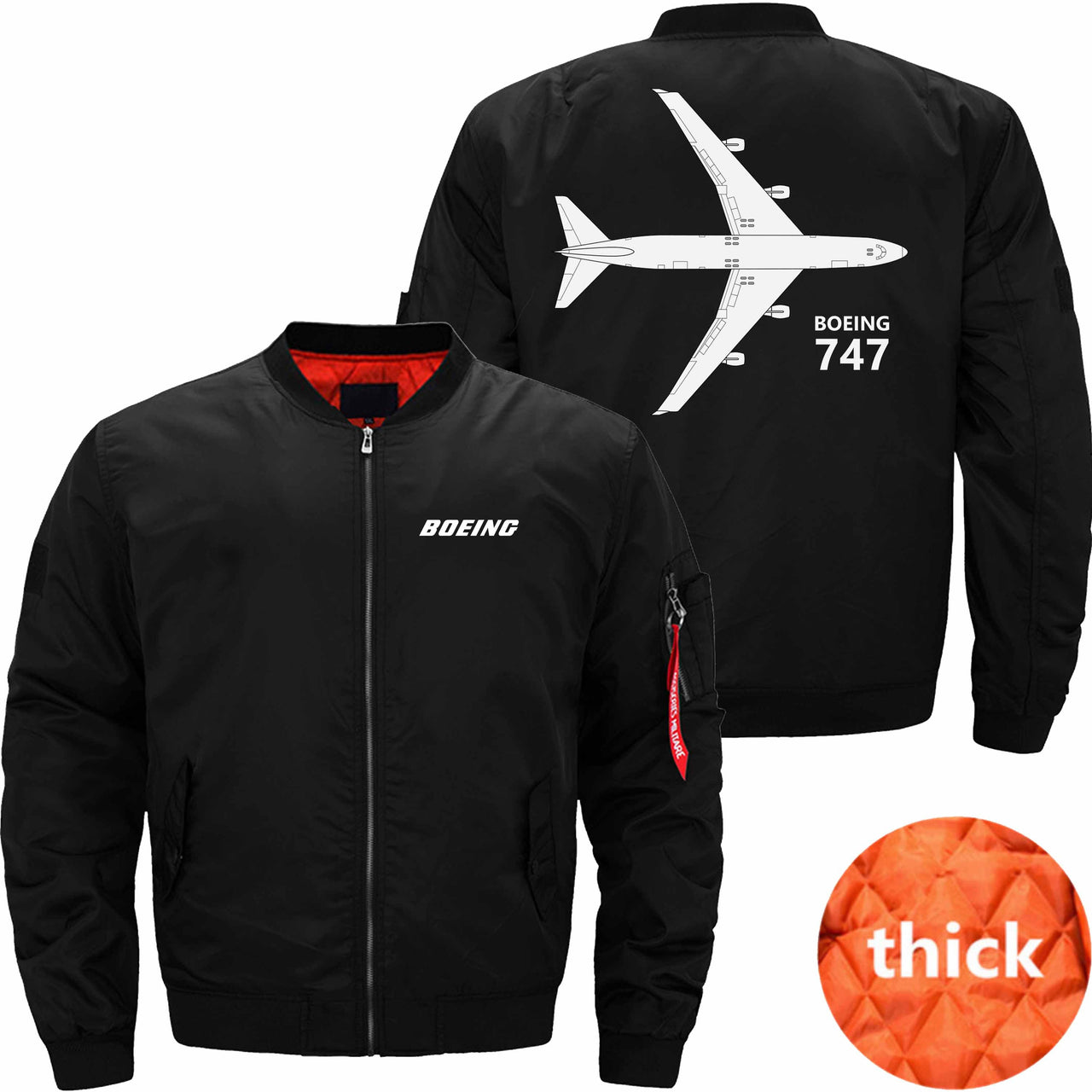 Boeing 747 Ma-1 Bomber Jacket Flight Jacket Aviator Jacket THE AV8R