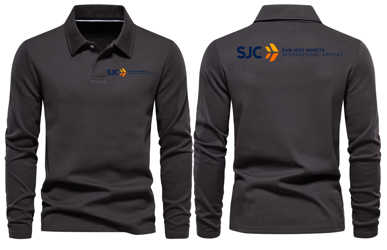 SJC AIRPORT LONG SLEEVE  POLO