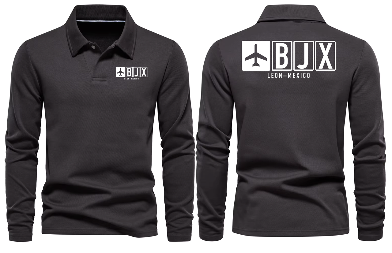 BJX AIRPORT LONG SLEEVE POLO
