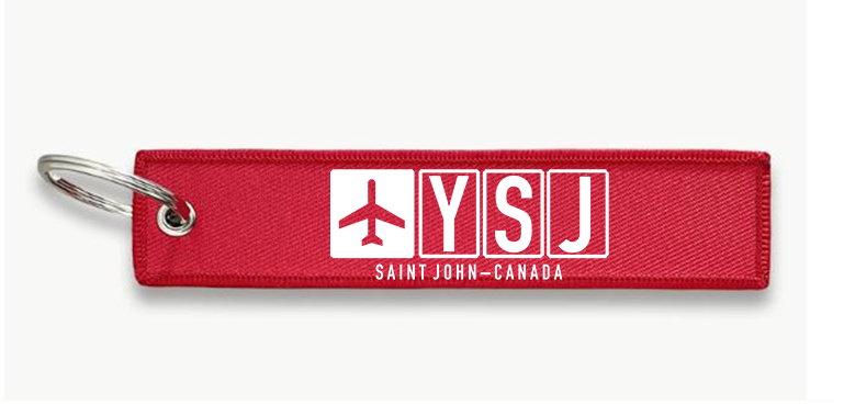 YSJ AIRPORT KEY CHAIN