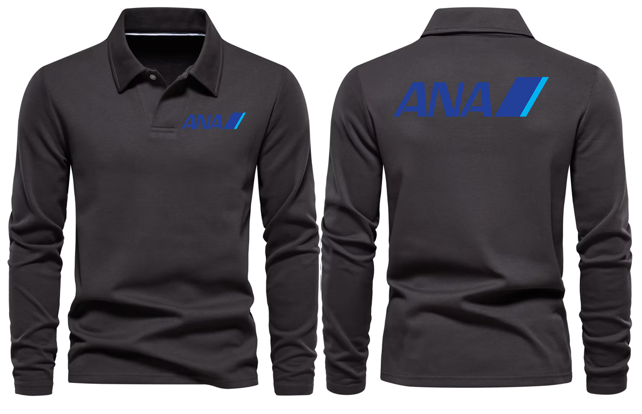 ANA  AIRLINES LONG SLEEVE  POLO 01
