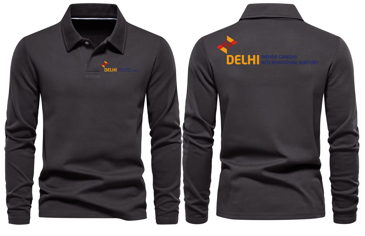 INDERA AIRPORT LONG SLEEVE  POLO