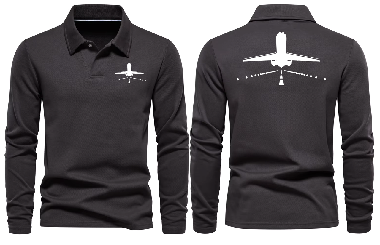 BOEING 717 LONG SLEEVE  POLO