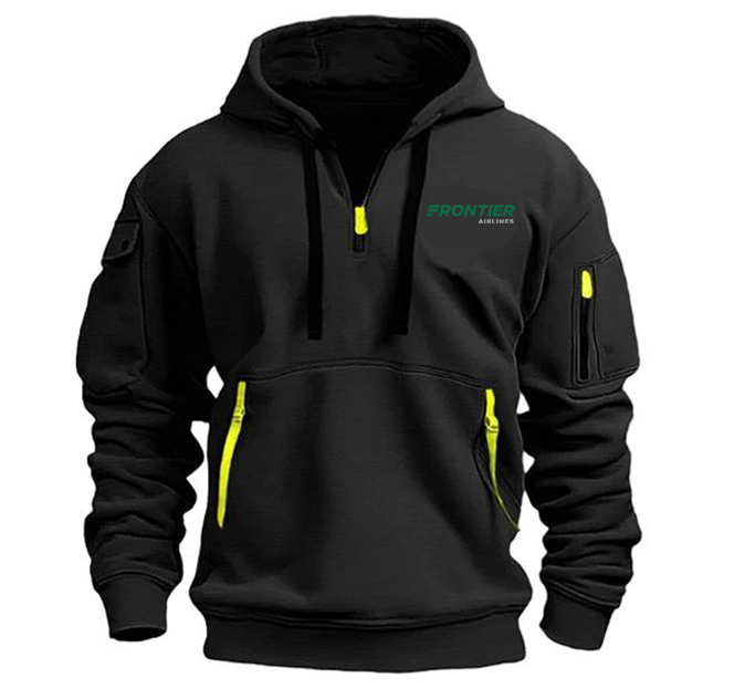 FRONTIER AIRLINE HOODED JACKET PULLOVER