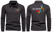 Thumbnail for FLY TOLUCA AIRPORT LONG SLEEVE  POLO