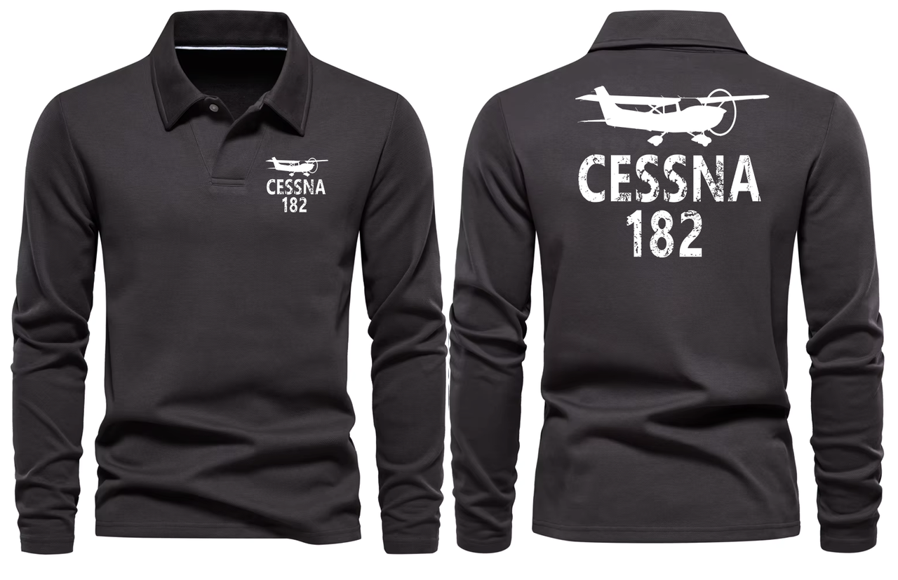 CESSNA 182 LONG SLEEVE  POLO