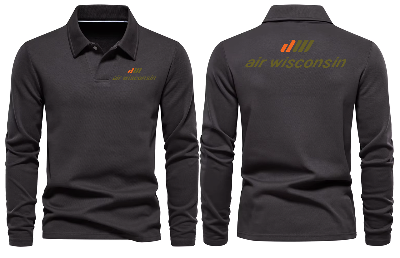 AIR WISCONSIN LONG SLEEVE  POLO 1