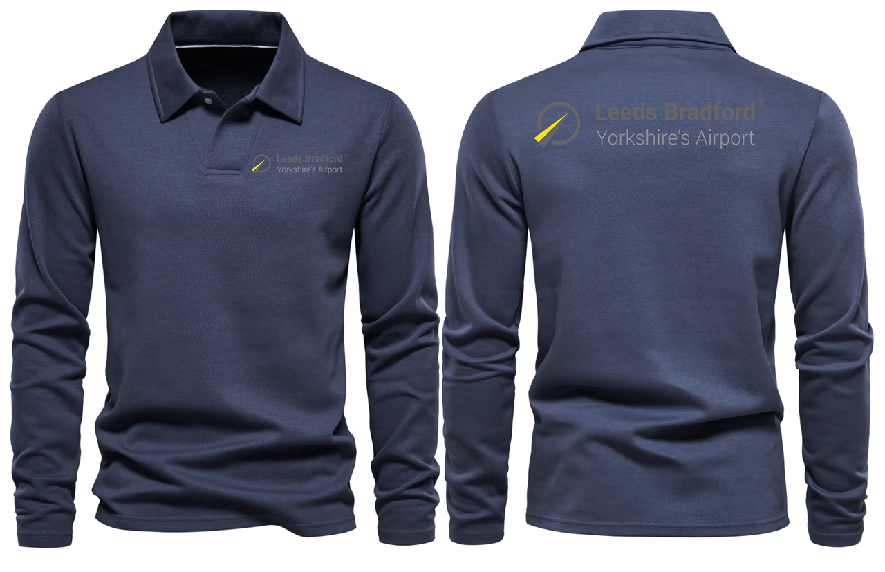 LEEDS AIRPORT LONG SLEEVE  POLO
