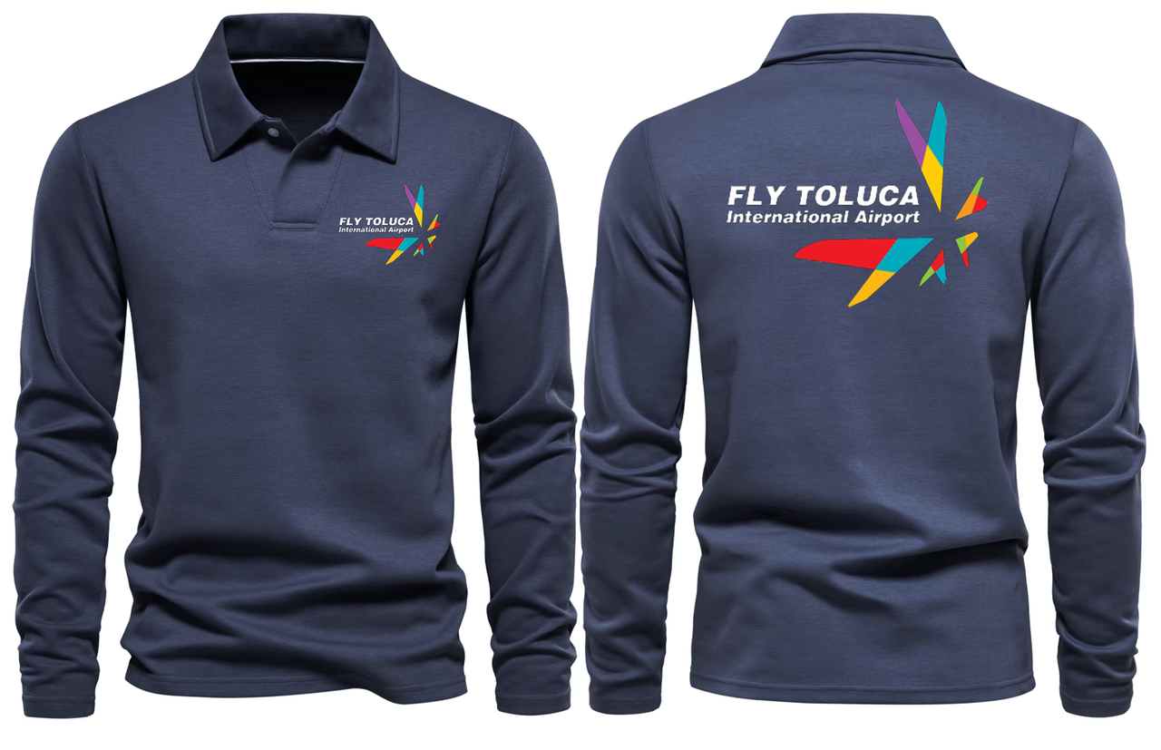 FLY TOLUCA AIRPORT LONG SLEEVE  POLO
